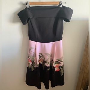 Ted Baker mini off-the-shoulder dress